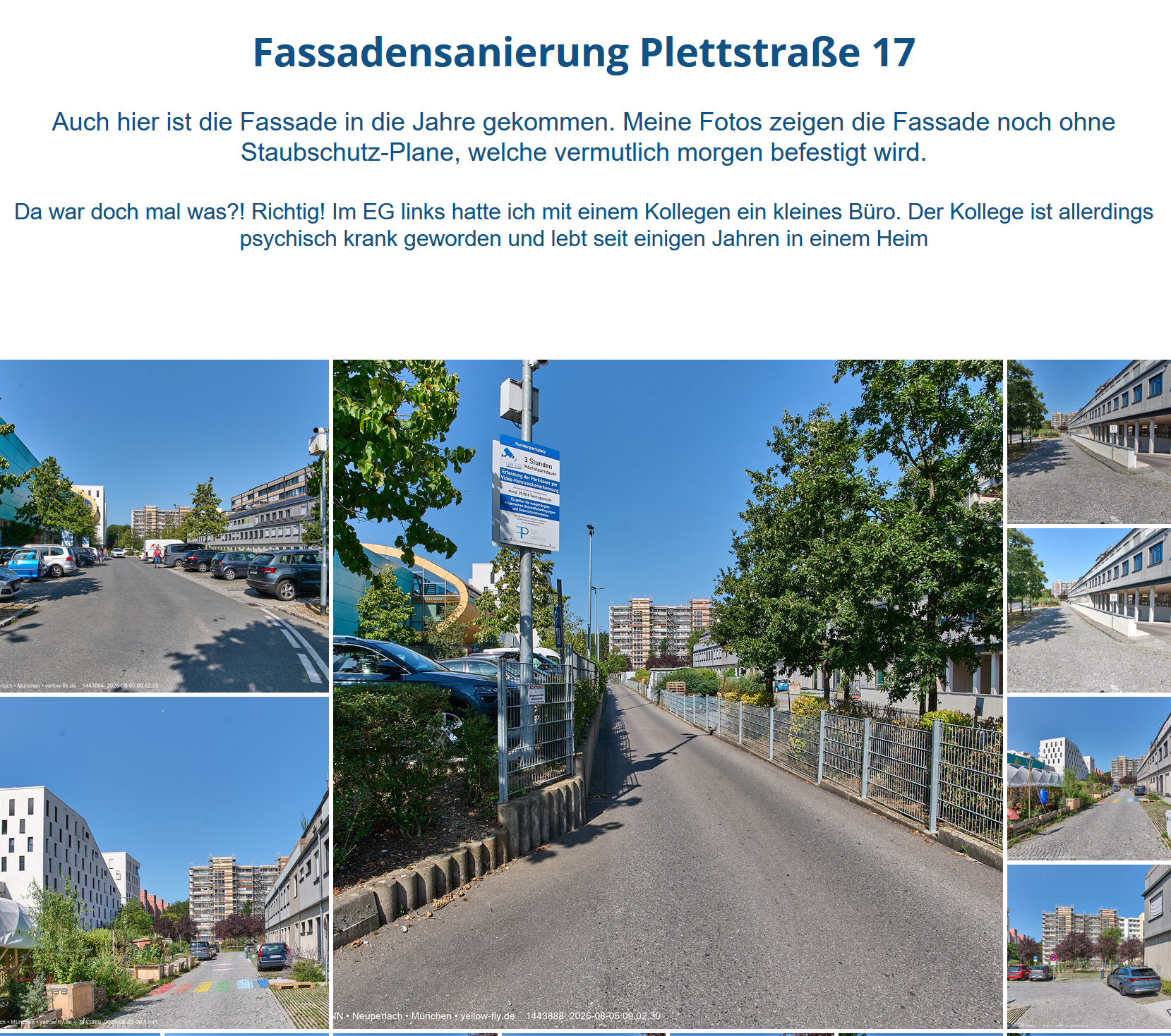 Fassadensanierung im Plettzentrum